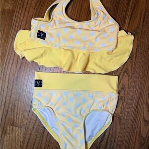 Yellow Polka Dot Dance Set